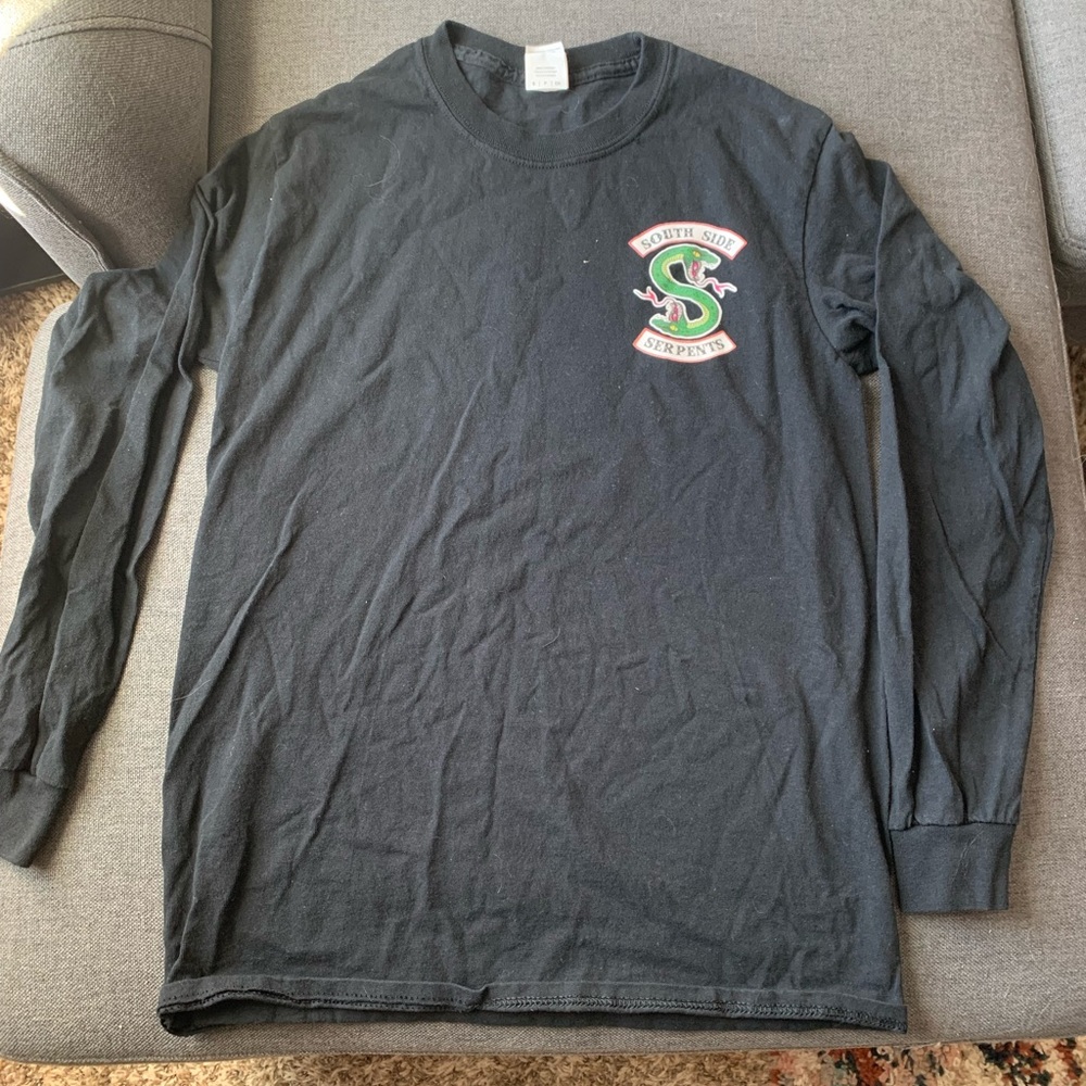 Black long sleeve Riverdale shirt (South Side Serpents)